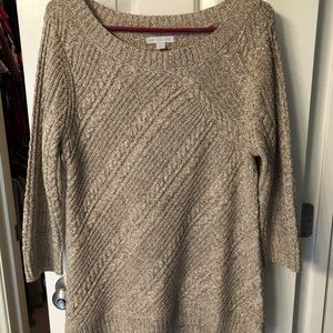 NYC cable knit sweater